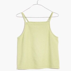 Madewell Seersucker Apron Tank Top